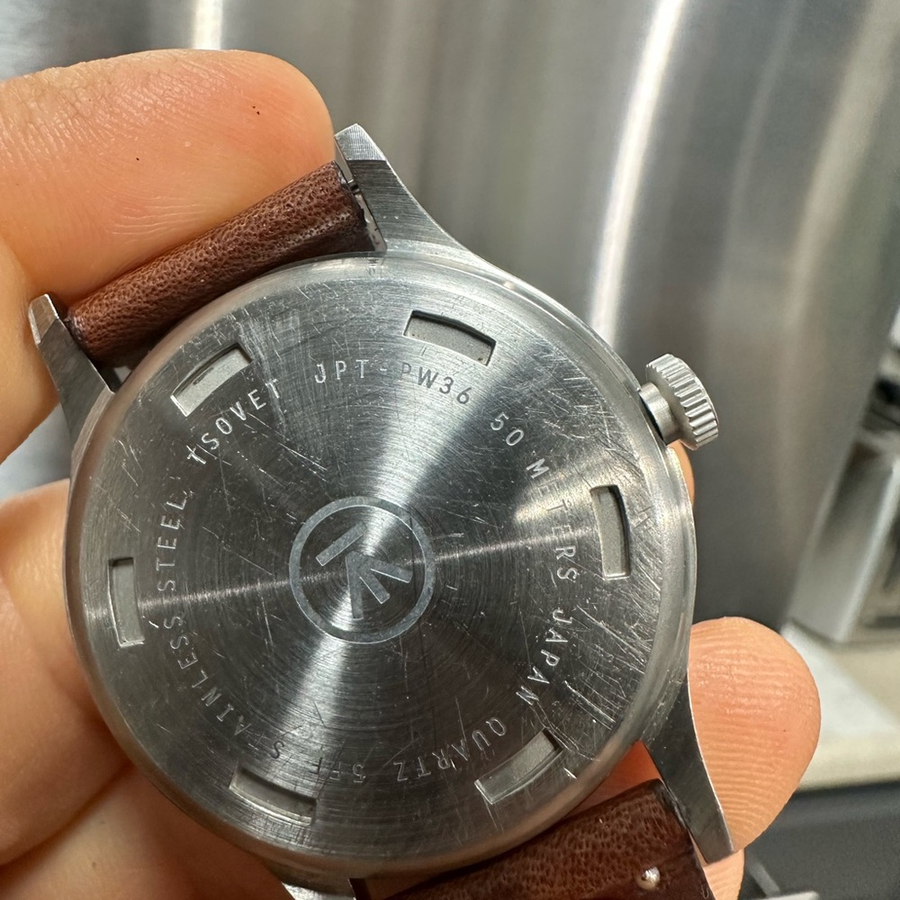 Tsovet JPT PW-36 Champagne Dial. 36mm Field 
Quartz - Picture 8 of 8